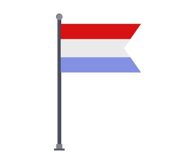 Vettore bandiera del lussemburgo