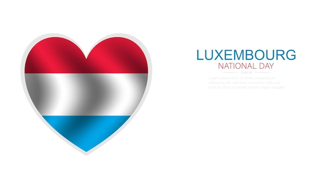Luxembourg National Day ,Vector Illustration.