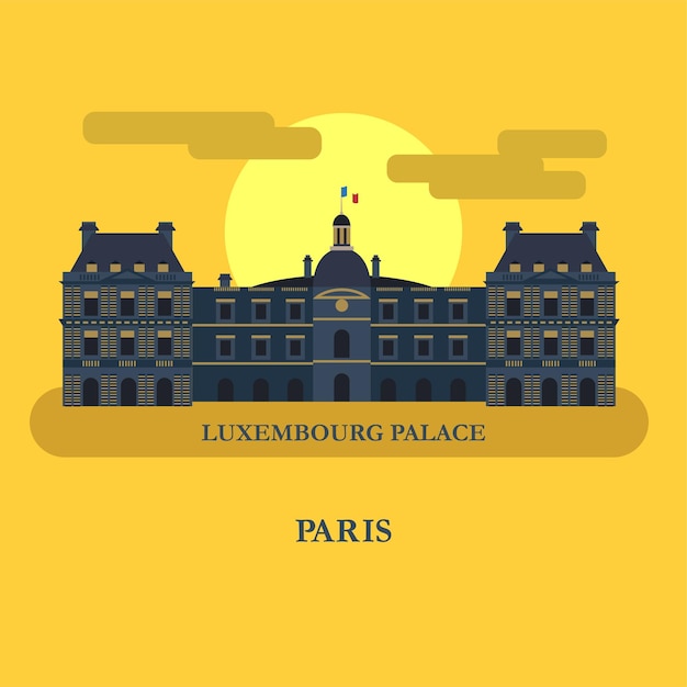 The Luxembourg Palace in Paris. France.