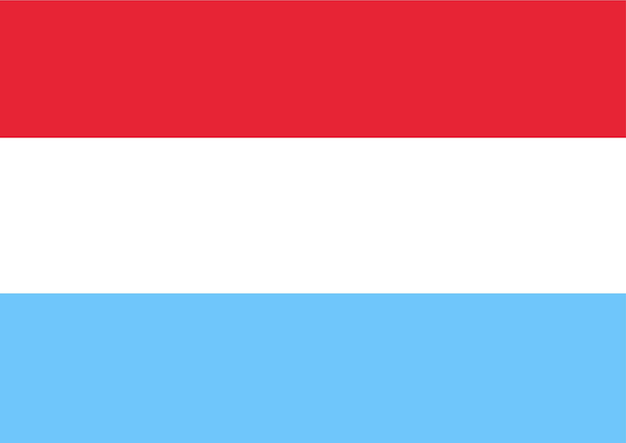 Vector luxemburg flag