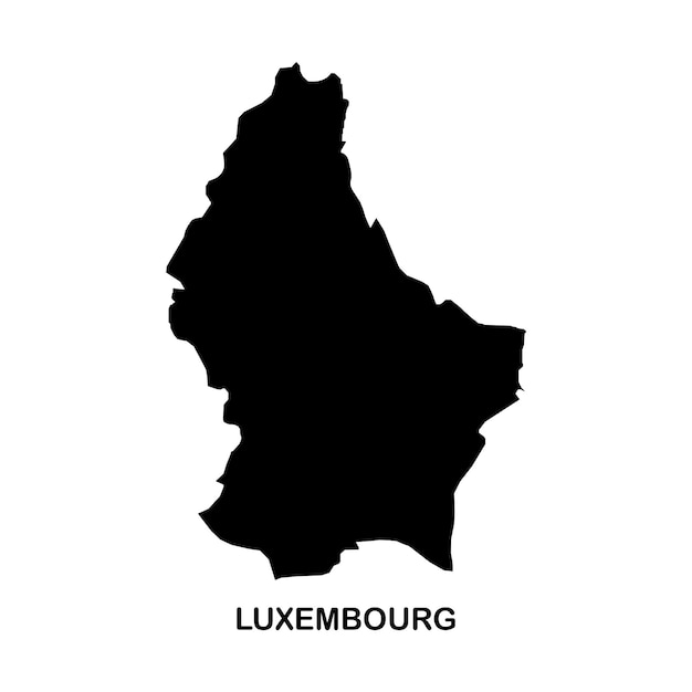 Luxemburg kaart pictogram vector illustratie symbool ontwerp