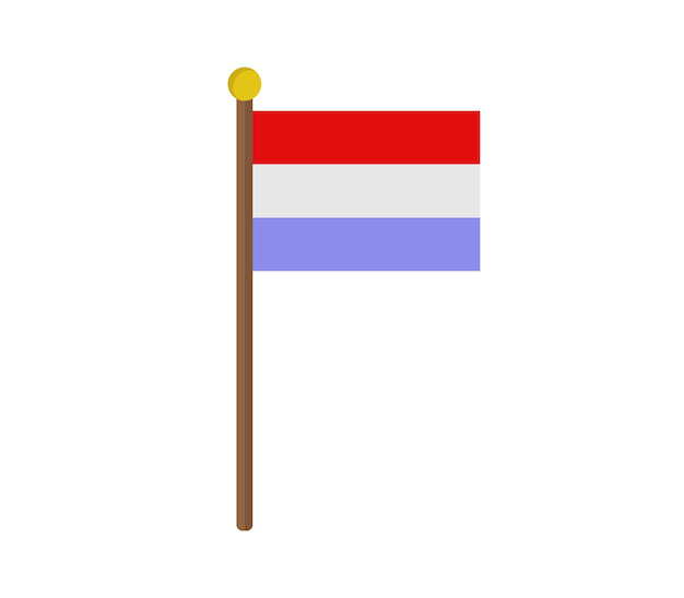 Vector luxemburgse vlag