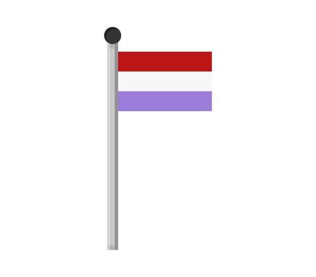 Vector luxemburgse vlag