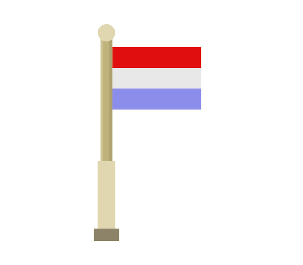 Vector luxemburgse vlag