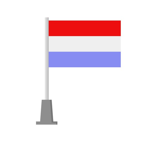 Vector luxemburgse vlag