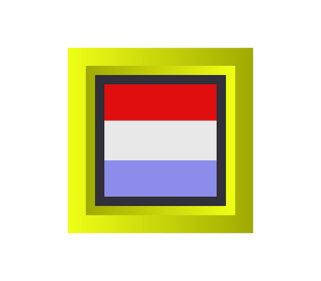 Vector luxemburgse vlag