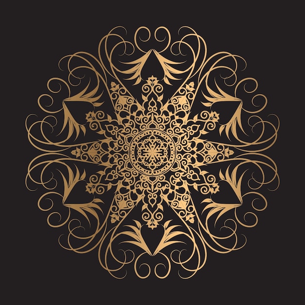 luxuary mandala invitation card design