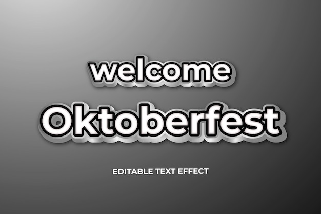 Luxur oktoberfest editable text effect