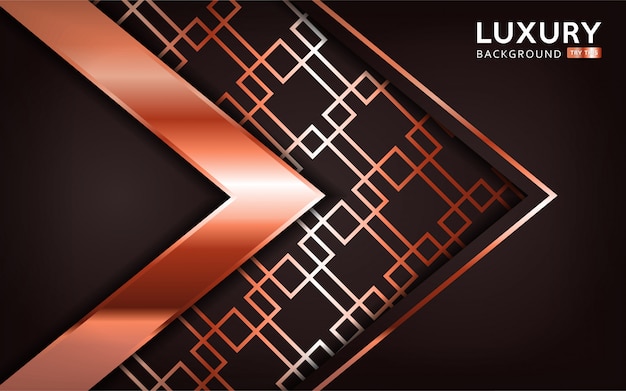Luxurious abstract background with bronze lines