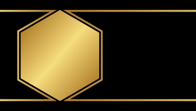 Вектор Роскошный и элегантный дизайн фона с векторной иллюстрацией золотого и черного цветов