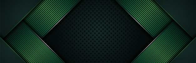 Vector luxurious background with dark green lines combination
