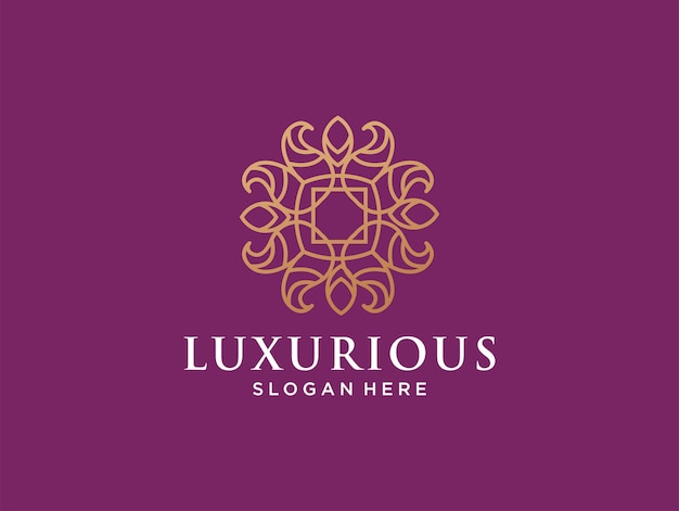 Luxurious beauty geometry logo design