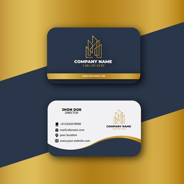 Vector luxurious business card