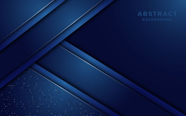 Luxurious dark blue overlap layer background.