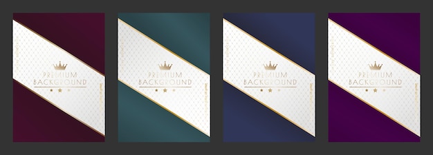 Vector luxurious design premium packaging cover banner poster a template for a postcard or invitation creative design ideaxa