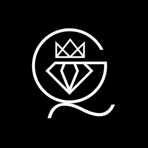 벡터 고급스러운 다이아몬드 보석 벡터 디자인 템플릿 그래픽 요소 의류 크리에이 티브 로고