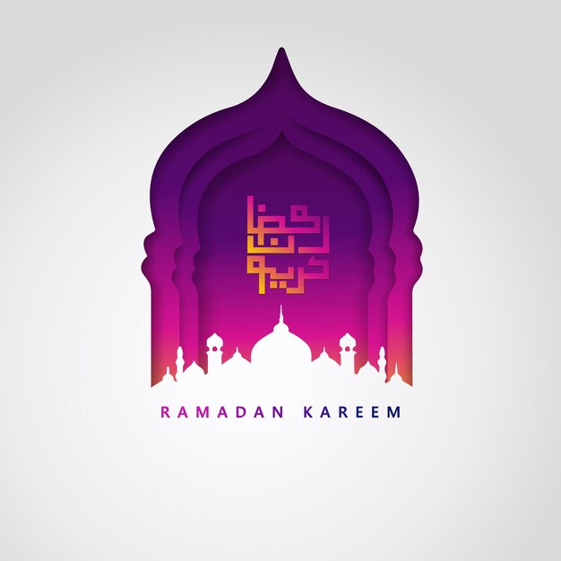 Luxurious and elegant design Ramadan kareem with arabic calligraphy Islamic greeting.