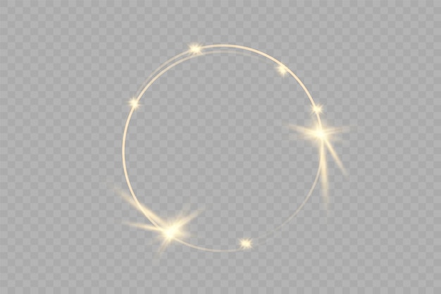 Luxurious fashion silver glitter vector circle frame, glowing light effect.