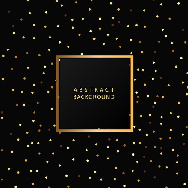 Vector luxurious golden frame background