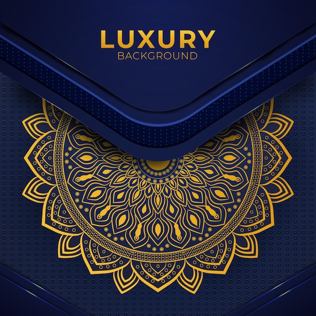 Luxurious golden mandala background