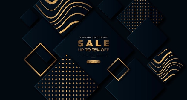 Luxurious golden sales background