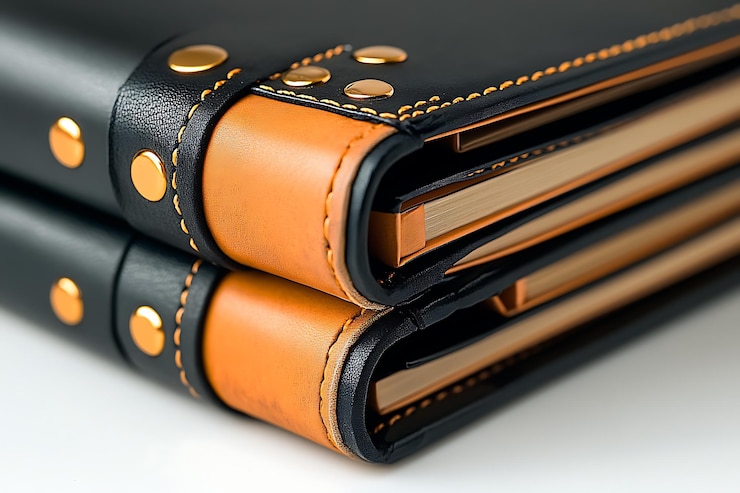 वेक्टर luxurious leather journals