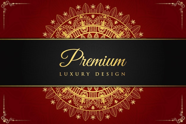 Luxurious mandala background and banner design suitable for design templates for greeting cards