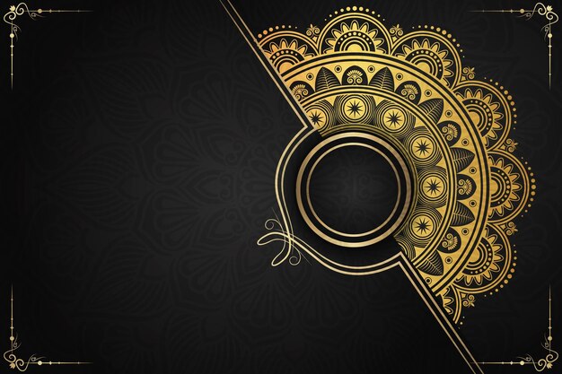 Vector luxurious mandala background and banner design suitable for design templates for greeting cards