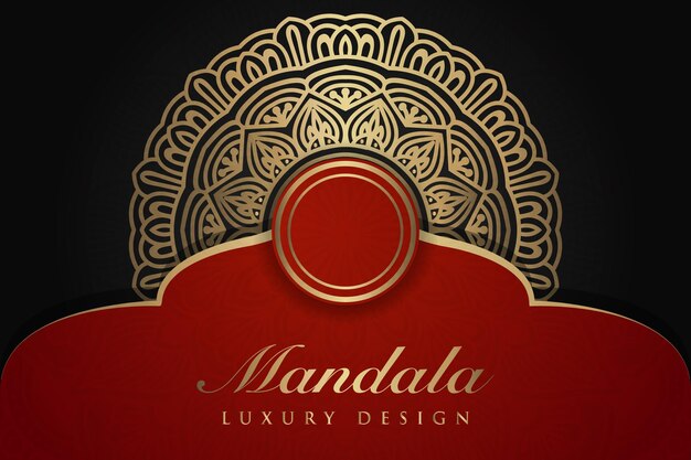 Vector luxurious mandala background and banner design suitable for design templates for greeting cards