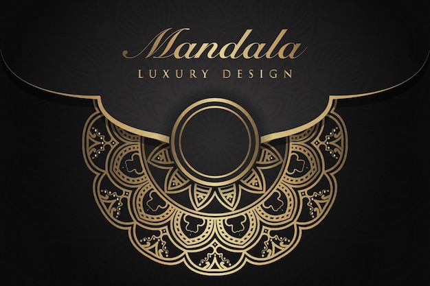 Luxurious mandala background and banner design suitable for design templates for greeting cards