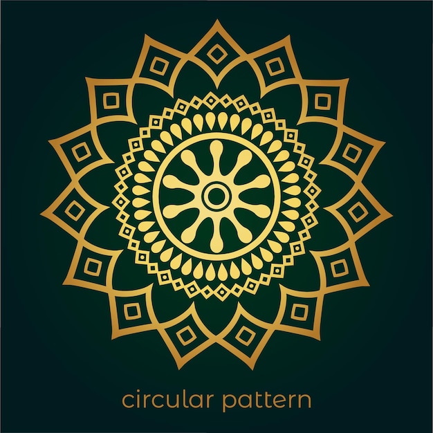 Vector luxurious mandala pattern background circular pattern vector design