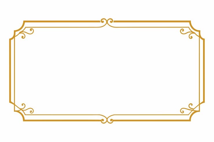 Vector luxurious ornamental gold frame border illustration background vector design element background