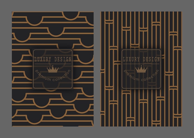 A luxurious pattern on a dark background Premium background for covers interior packaging and creative ideas