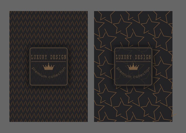 Vector a luxurious pattern on a dark background premium background for covers interior packaging and creative ideas