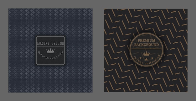 Vector a luxurious pattern on a dark background premium background for covers interior packaging and creative ideas