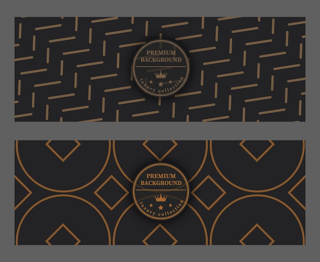 Vector a luxurious pattern premium background for interior decoration textiles packaging and backgrounds golden ornament on a dark background creative design idea