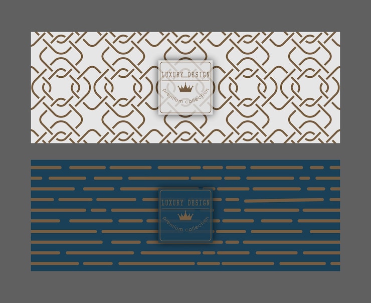 Vector a luxurious pattern a set of spectacular patterns for covers prints interior design packaging premium funds and creative ideas