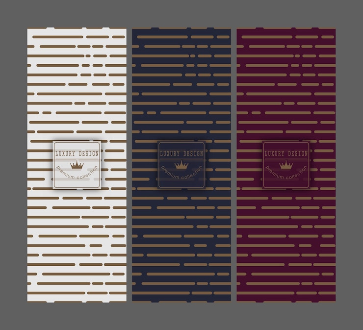 Vector a luxurious pattern a set of spectacular patterns for covers prints interior design packaging premium funds and creative ideas