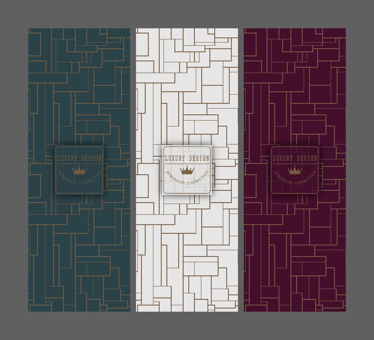 Vector a luxurious pattern a set of spectacular patterns for covers prints interior design packaging premium funds and creative ideas