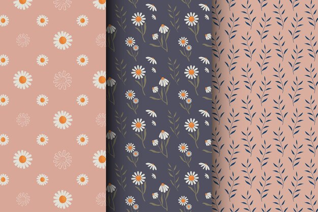 Luxurious pattern with flowers, on a light background