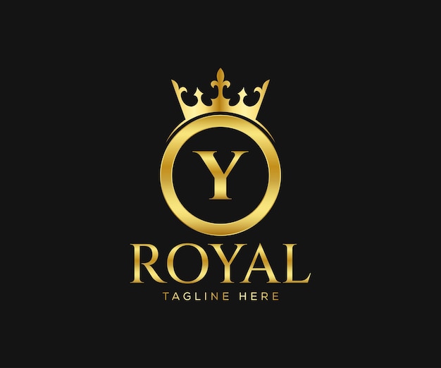 Luxurious Royal Logo Design Letter Y Logo Design Template