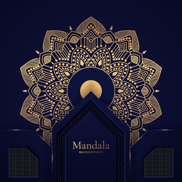 Luxurious seamless mandala background design