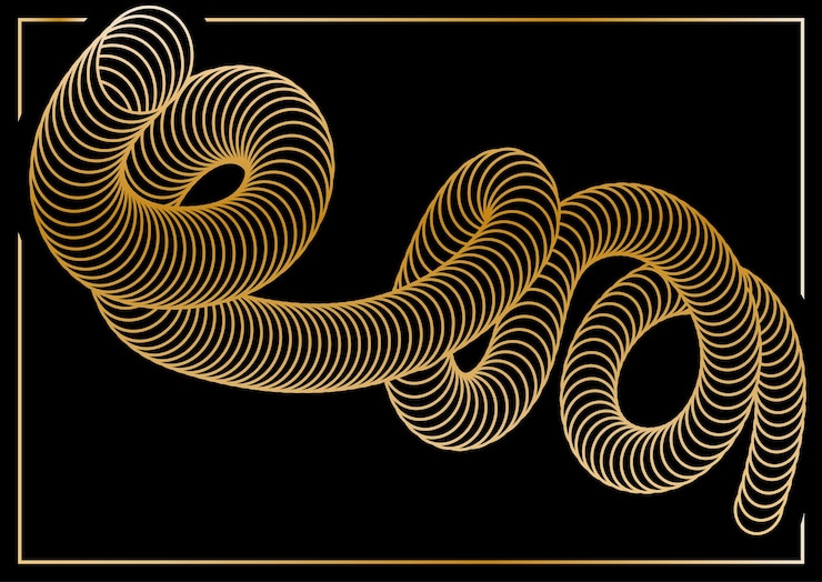 Vector a luxurious spiral