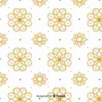 Vector luxurious thai pattern with golden style