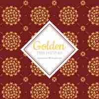 Vector luxurious thai pattern with golden style