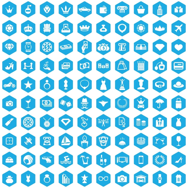 Vector luxury 100 icons universal set