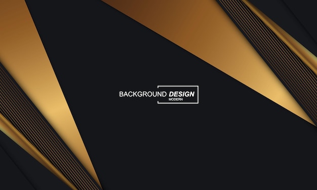 Luxury abstract background black dop with golden colors