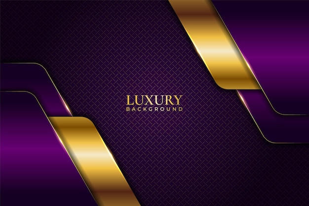 Luxury abstract background premium elegant purple and glowing golden