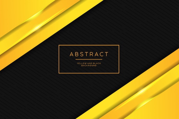 Vector luxury abstract background. yellow and black color