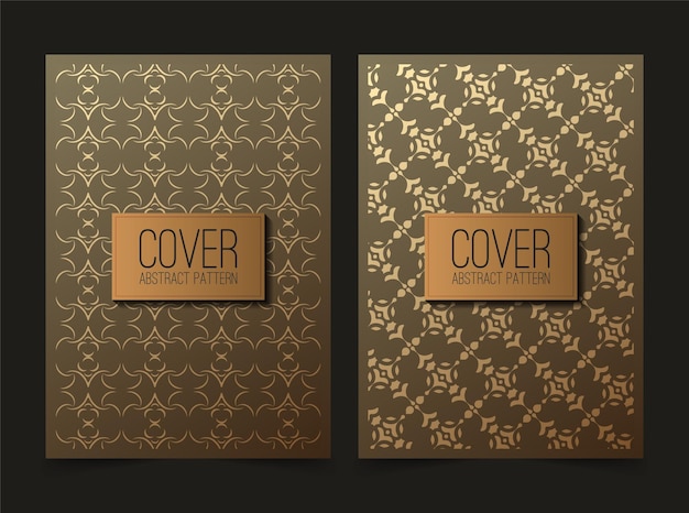 Luxury abstract line pattern cover